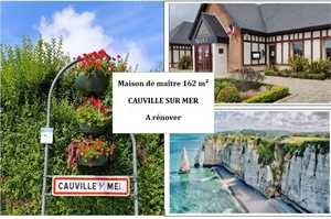 maison ancienne à la vente -   76930  CAUVILLE SUR MER, surface 162 m2 vente maison ancienne - UBI437334542